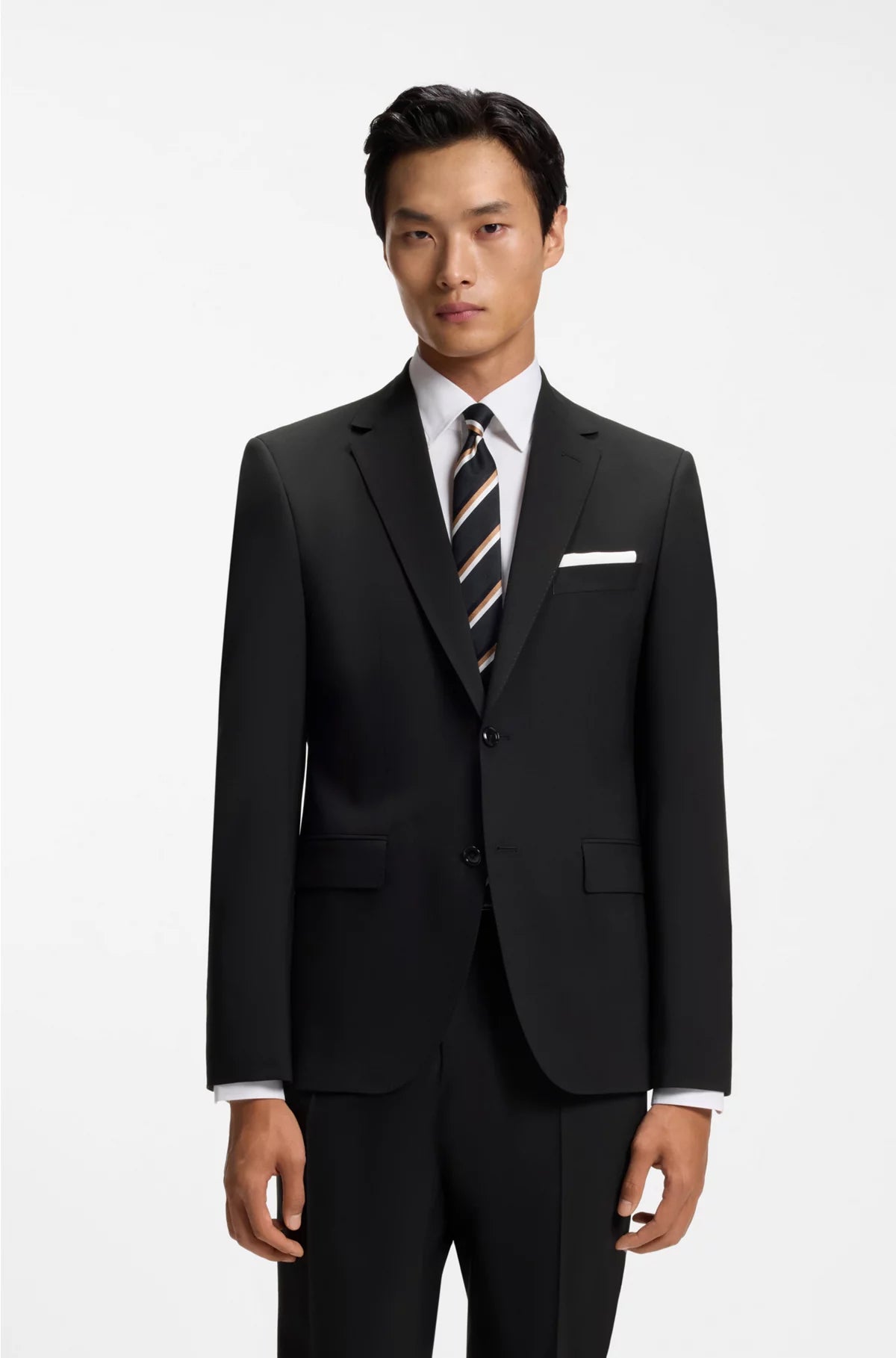 REGULAR-FIT SUIT JACKET IN STRETCH VIRGIN WOOL