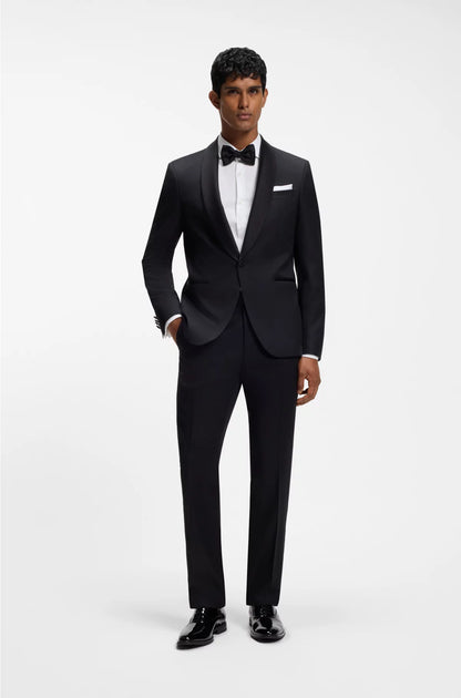 SLIM-FIT SHIRT IN STRETCH-COTTON TWILL