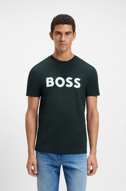 COTTON-JERSEY T-SHIRT WITH LARGE LOGO PRINT