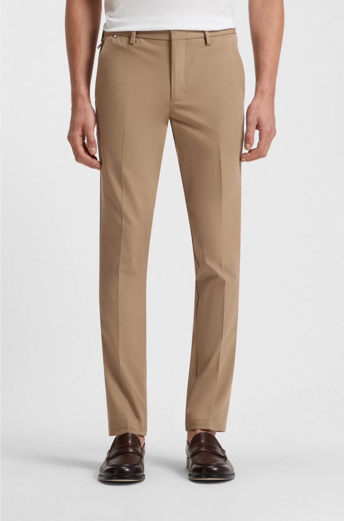 SLIM-FIT TROUSERS IN A STRETCH COTTON BLEND