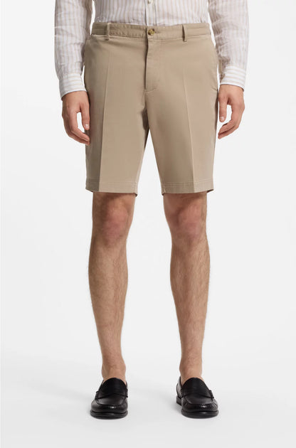 SLIM-FIT SHORTS IN STRETCH-COTTON GABARDINE