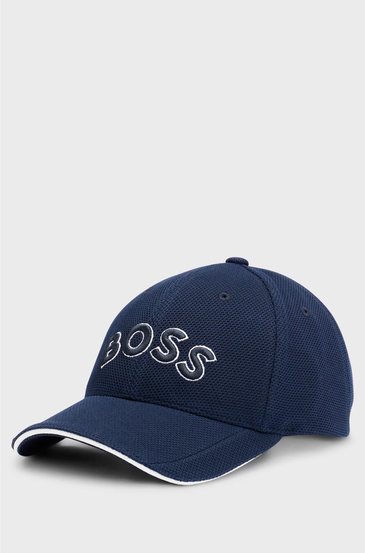 LOGO-EMBROIDERED CAP IN WOVEN PIQUE