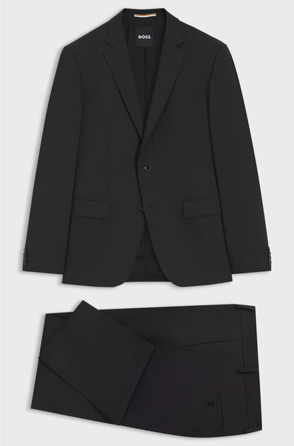 TWO-PIECE SLIM-FIT SUIT IN STRETCH VIRGIN WOOL