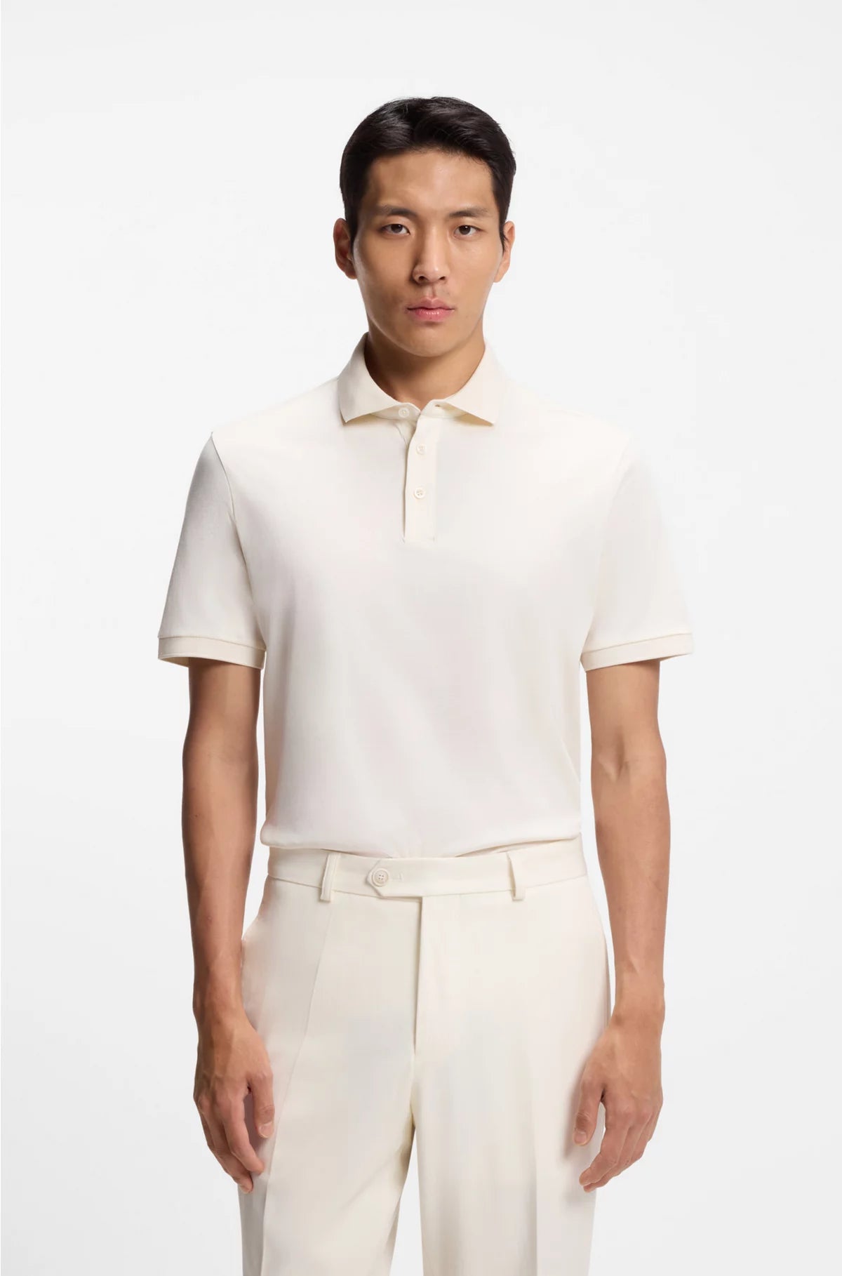 REGULAR-FIT POLO SHIRT IN MERCERISED COTTON