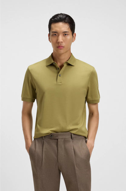 REGULAR-FIT POLO SHIRT IN MERCERISED COTTON