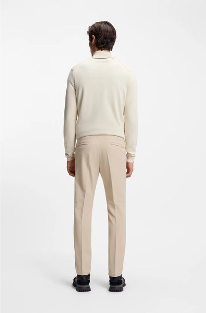 REGULAR-FIT TROUSERS IN WATER-REPELLENT STRETCH FABRIC