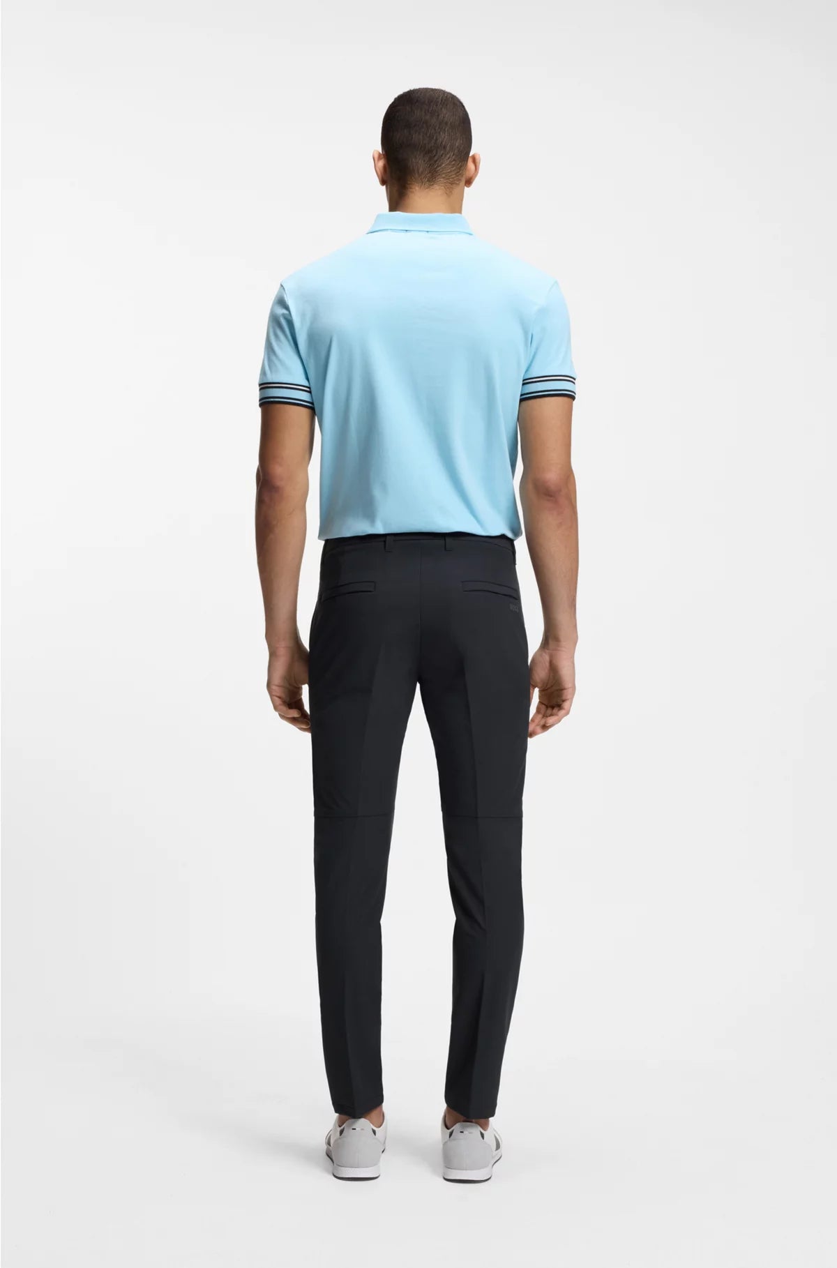 SLIM-FIT CHINOS IN EASY-IRON FOUR-WAY STRETCH FABRIC