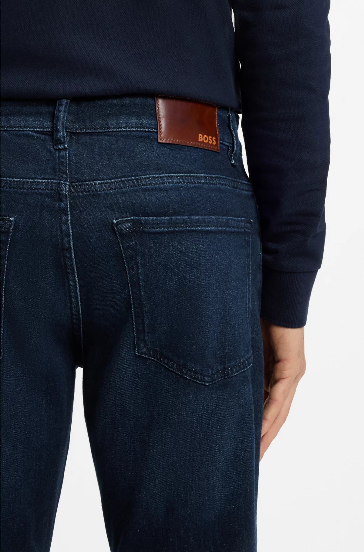 MAINE REGULAR-FIT JEANS IN DARK-BLUE COMFORT-STRETCH DENIM