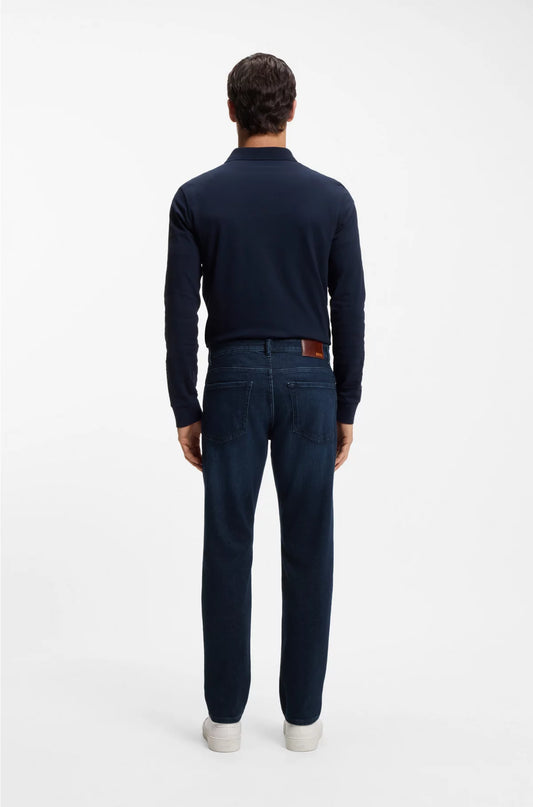 MAINE REGULAR-FIT JEANS IN DARK-BLUE COMFORT-STRETCH DENIM