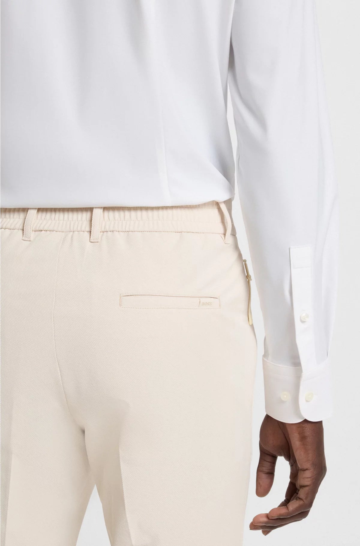SLIM-FIT SHIRT IN PERFORMANCE-STRETCH JERSEY