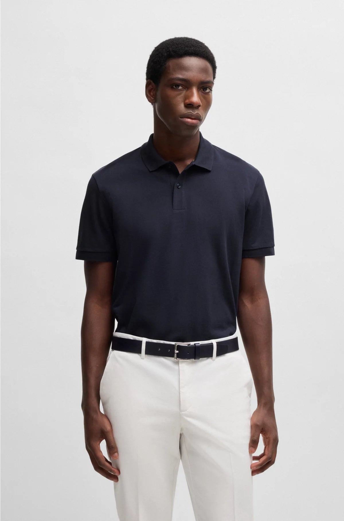 REGULAR-FIT POLO SHIRT IN COTTON PIQUE
