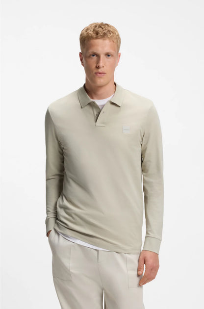 SLIM-FIT POLO SHIRT IN STRETCH-COTTON PIQUE