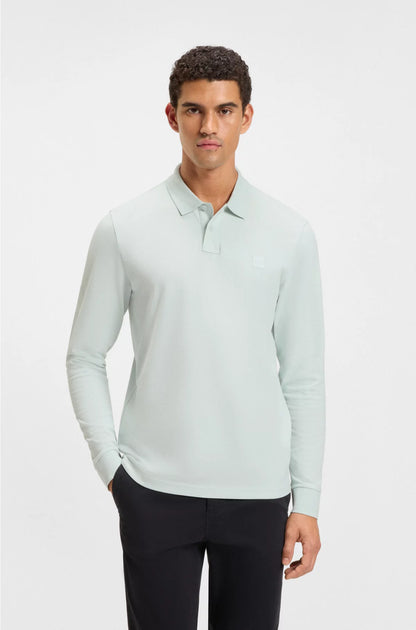 SLIM-FIT POLO SHIRT IN STRETCH-COTTON PIQUE