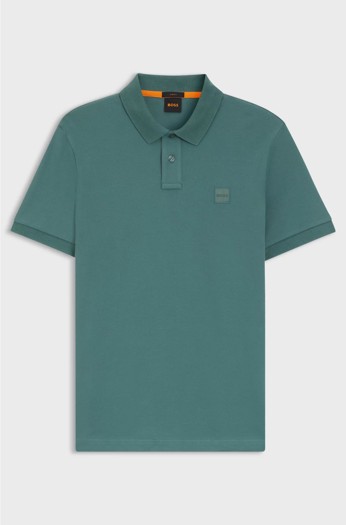 STRETCH-COTTON SLIM-FIT POLO SHIRT WITH LOGO PATCH