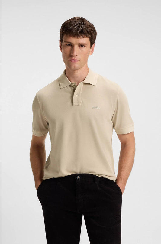 COTTON-PIQUE POLO SHIRT WITH LOGO PRINT