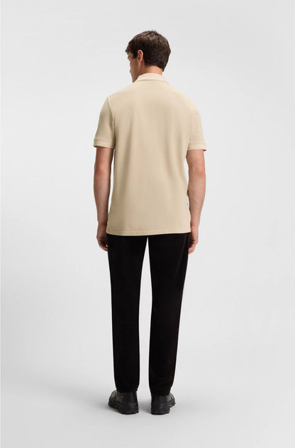 COTTON-PIQUE POLO SHIRT WITH LOGO PRINT