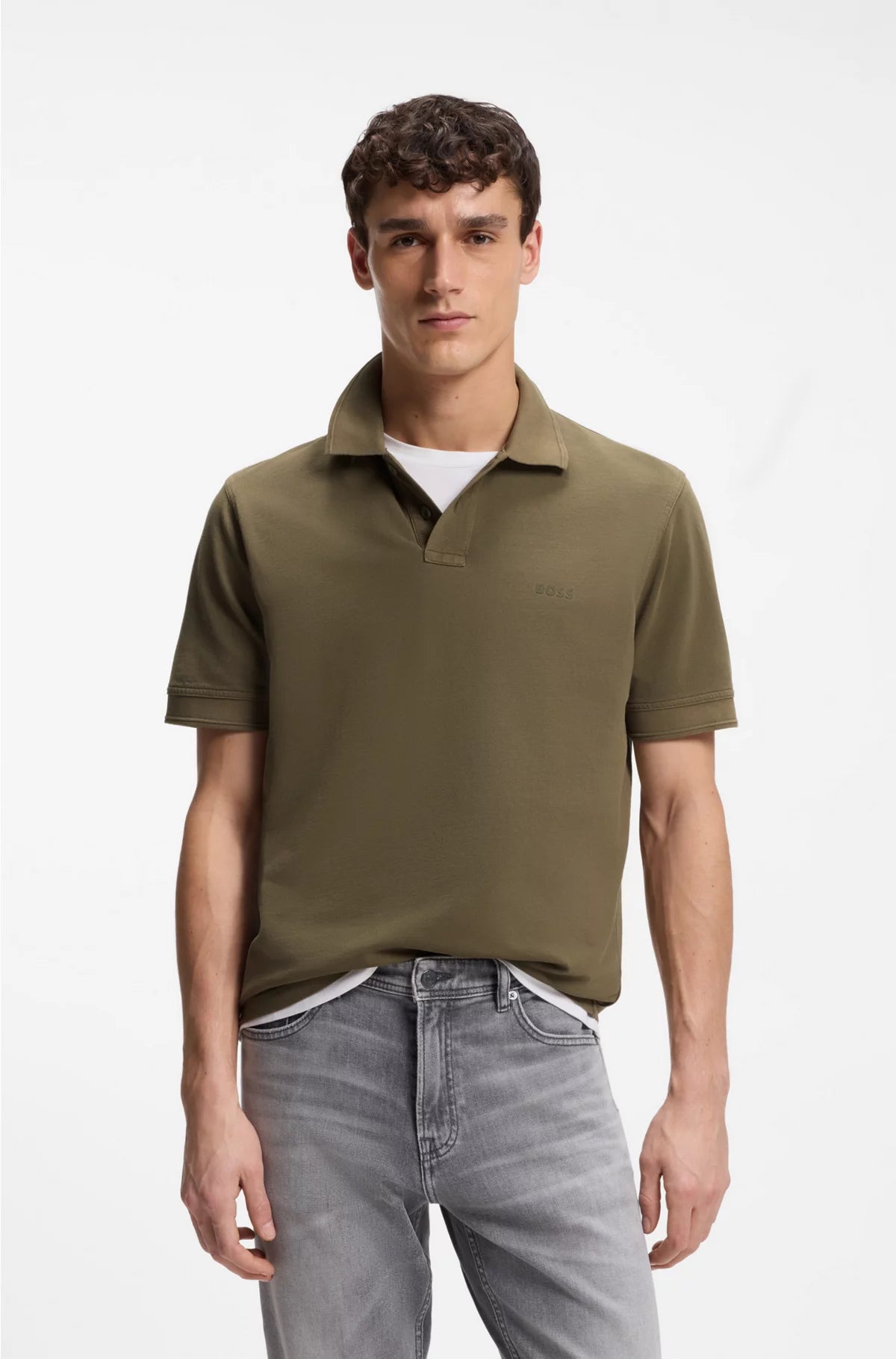 COTTON-PIQUE POLO SHIRT WITH LOGO PRINT