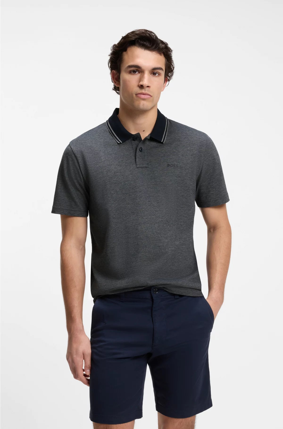 COTTON-PIQUE POLO SHIRT WITH LOGO PRINT