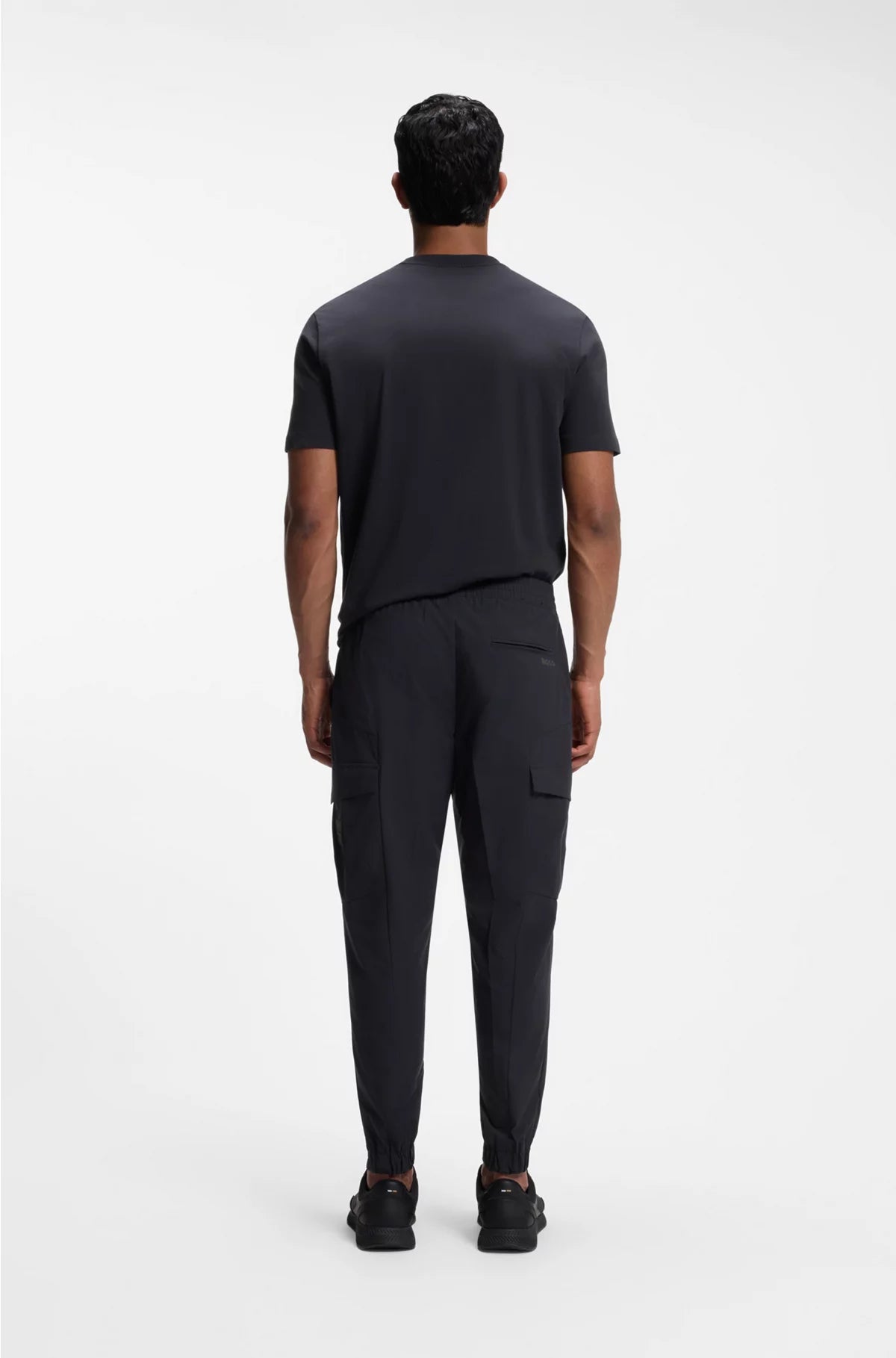 TAPERED-FIT TROUSERS IN EASY-IRON STRETCH POPLIN