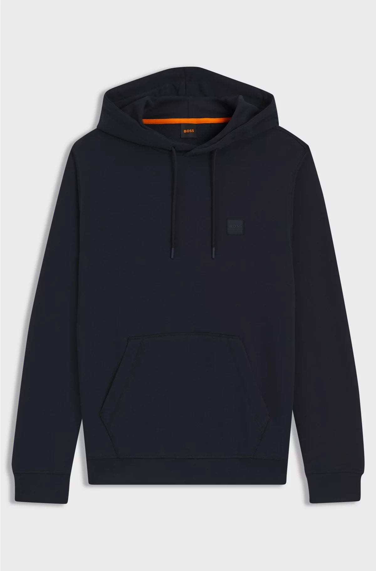 COTTON-TERRY HOODIE WITH LOGO PATCH