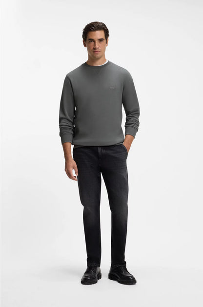 COTTON-TERRY SWEATSHIRT WITH LOGO PATCH