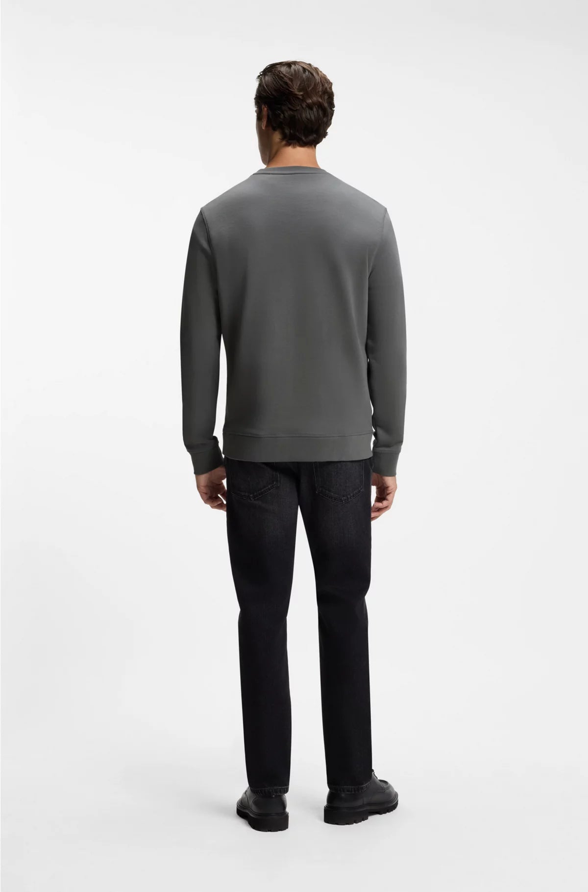 COTTON-TERRY SWEATSHIRT WITH LOGO PATCH