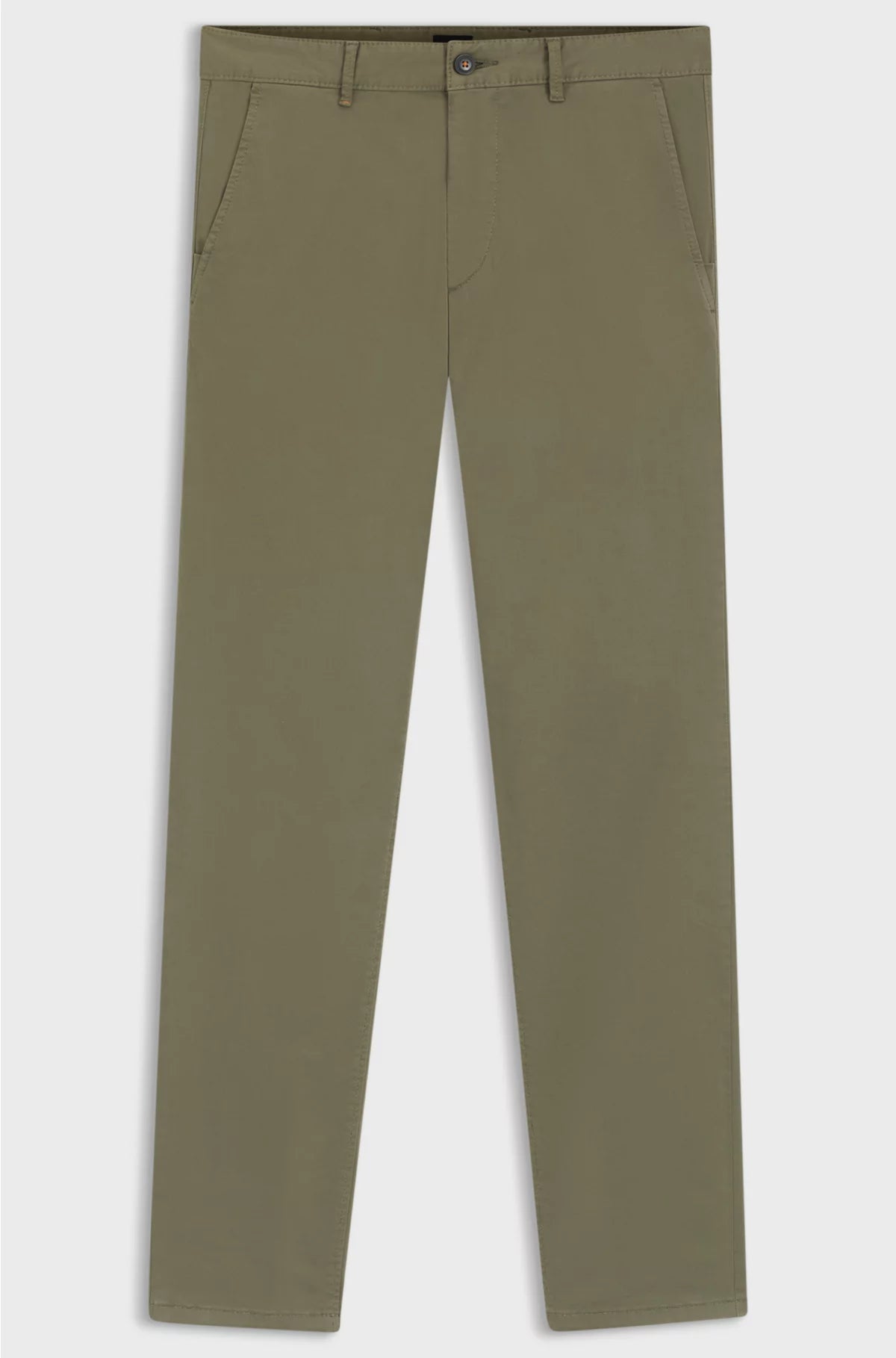SLIM-FIT TROUSERS IN STRETCH-COTTON SATIN