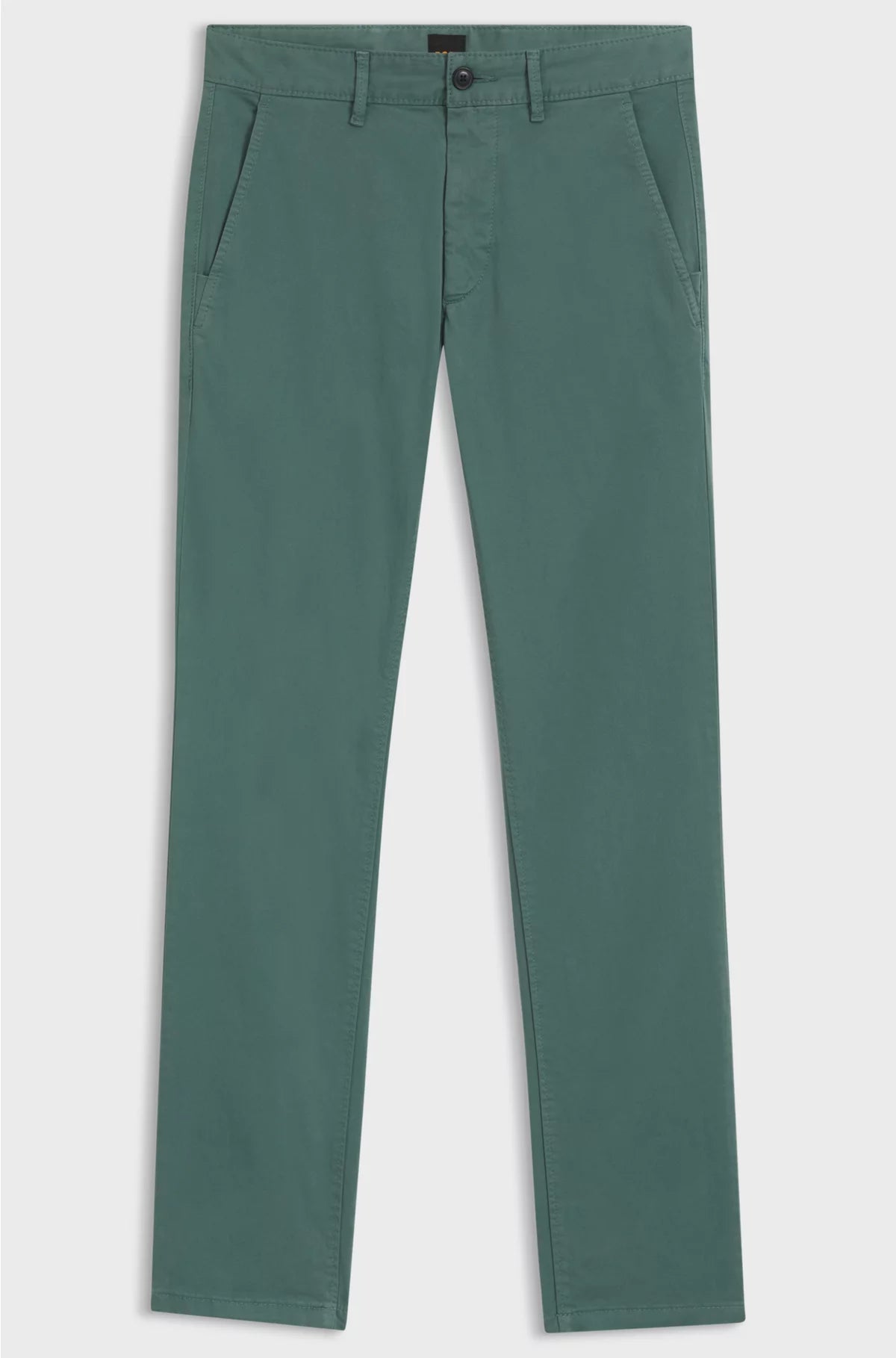 SLIM-FIT TROUSERS IN STRETCH-COTTON SATIN