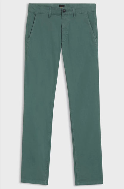 SLIM-FIT TROUSERS IN STRETCH-COTTON SATIN