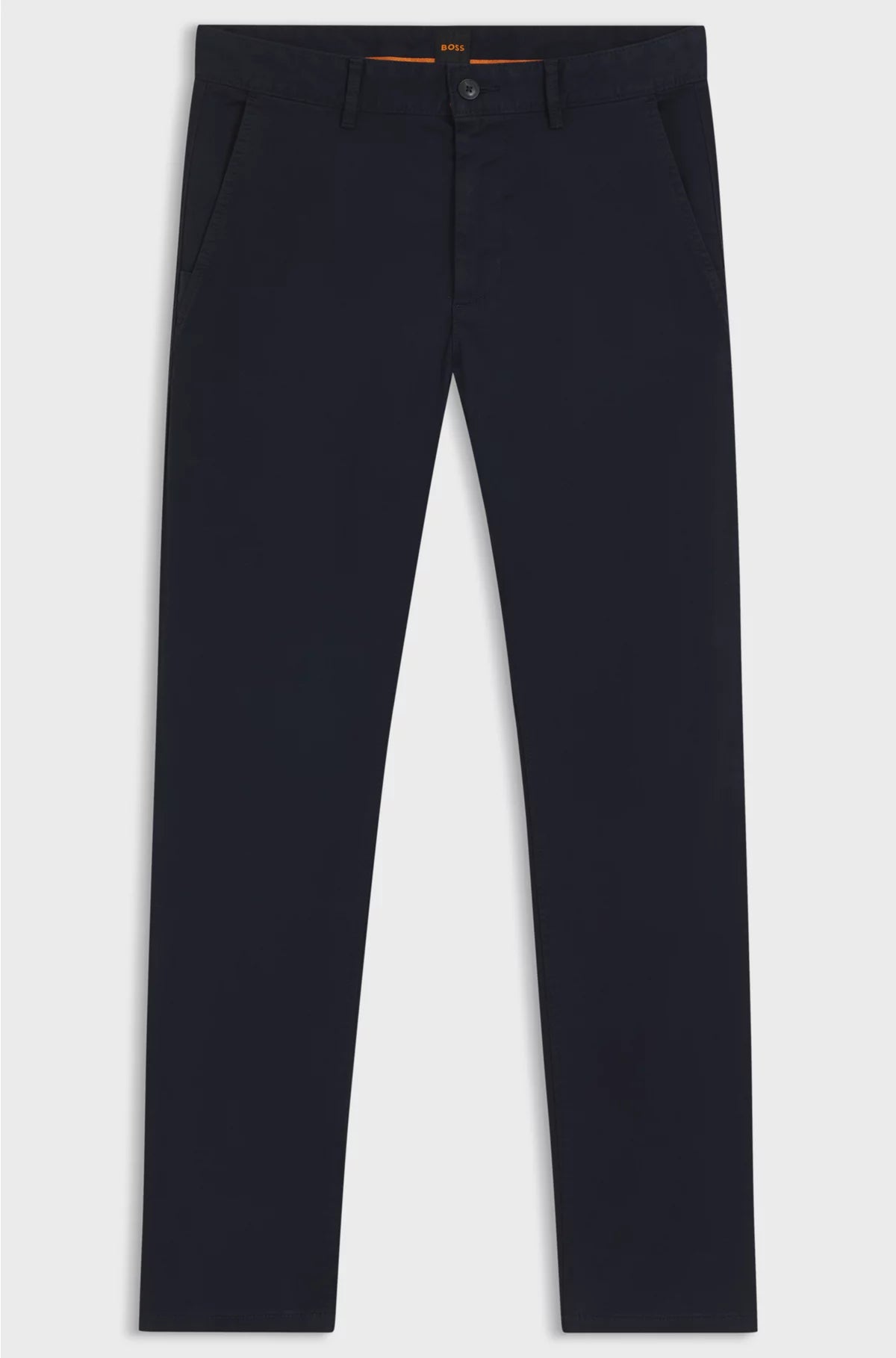 SLIM-FIT TROUSERS IN STRETCH-COTTON SATIN