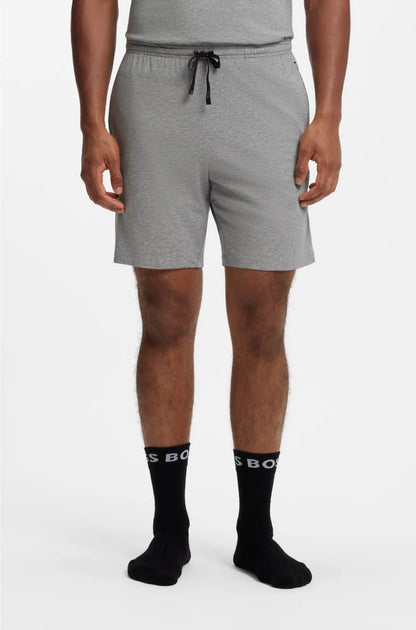 LOGO-EMBROIDERED SHORTS IN STRETCH-COTTON JERSEY