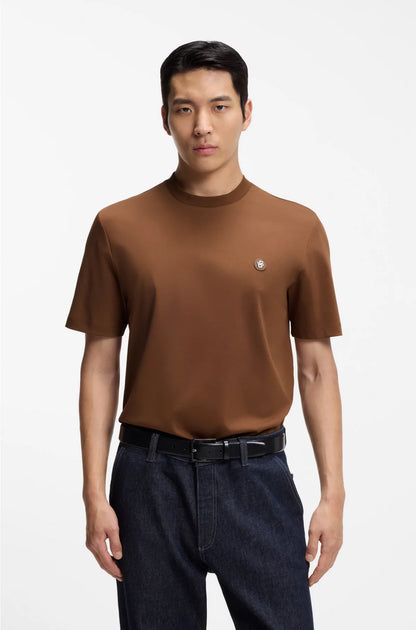 REGULAR-FIT T-SHIRT IN COTTON WITH DOUBLE B MONOGRAM