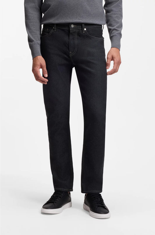 DELAWARE SLIM-FIT JEANS IN DARK-BLUE STRETCH DENIM