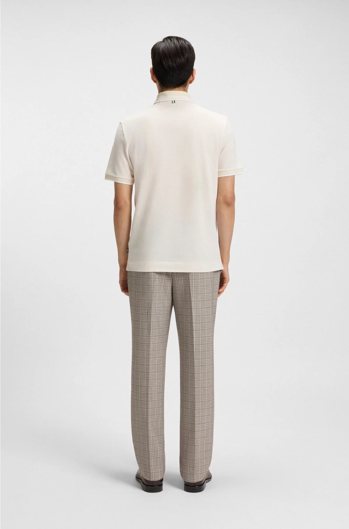 OXFORD-COTTON-PIQUE POLO SHIRT WITH LOGO DETAIL