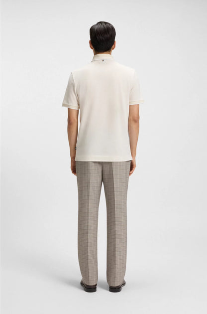 OXFORD-COTTON-PIQUE POLO SHIRT WITH LOGO DETAIL