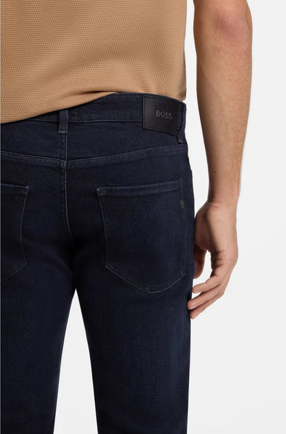 DELAWARE SLIM-FIT JEANS IN DARK-BLUE SOFT DENIM