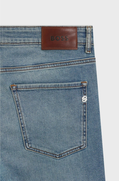 DELAWARE SLIM-FIT JEANS IN PURE-BLUE DENIM