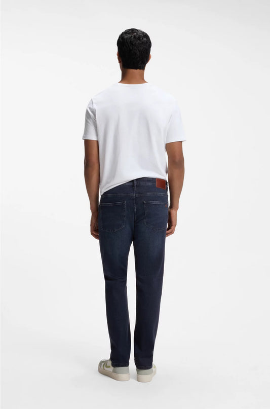 DELAWARE SLIM-FIT JEANS IN PURE-BLUE COMFORT-STRETCH DENIM