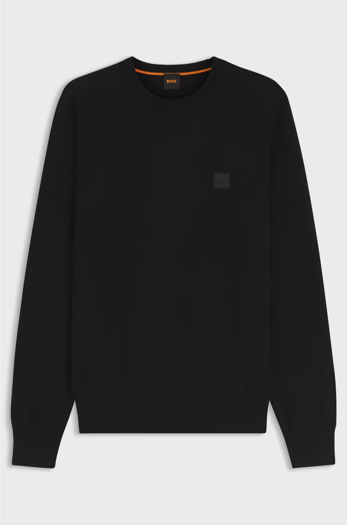 COTTON-CASHMERE SWEATER WITH LOGO LABEL