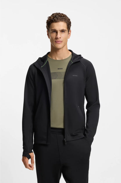 ZIP-UP HOODIE WITH REFLECTIVE BRANDING