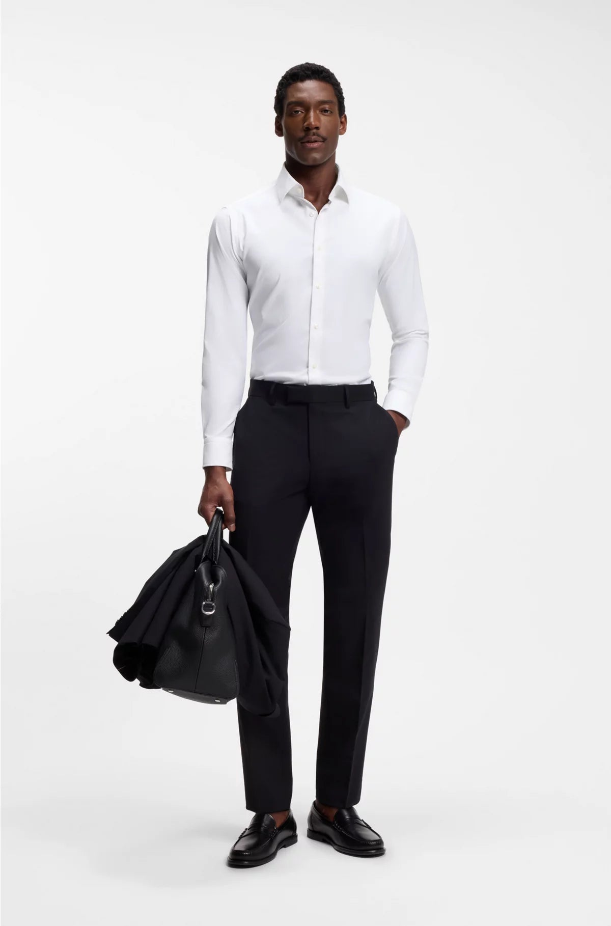REGULAR-FIT SHIRT IN PERFORMANCE-STRETCH TWILL
