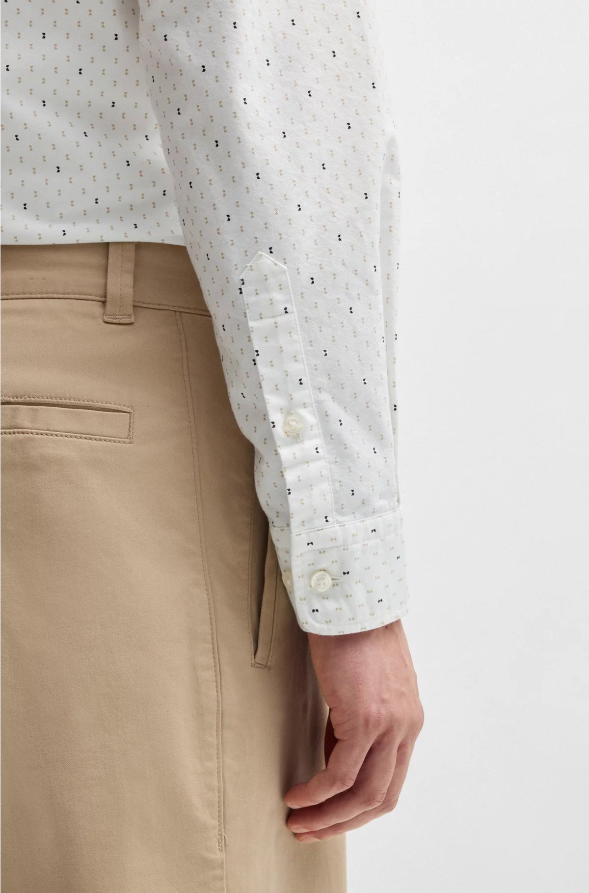 SLIM-FIT SHIRT IN PRINTED OXFORD COTTON