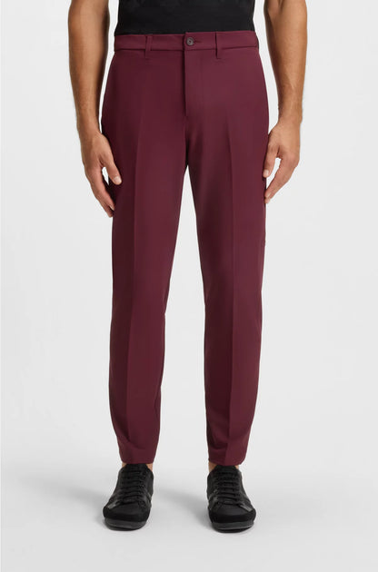 SLIM-FIT TROUSERS IN WATER-REPELLENT STRETCH FABRIC