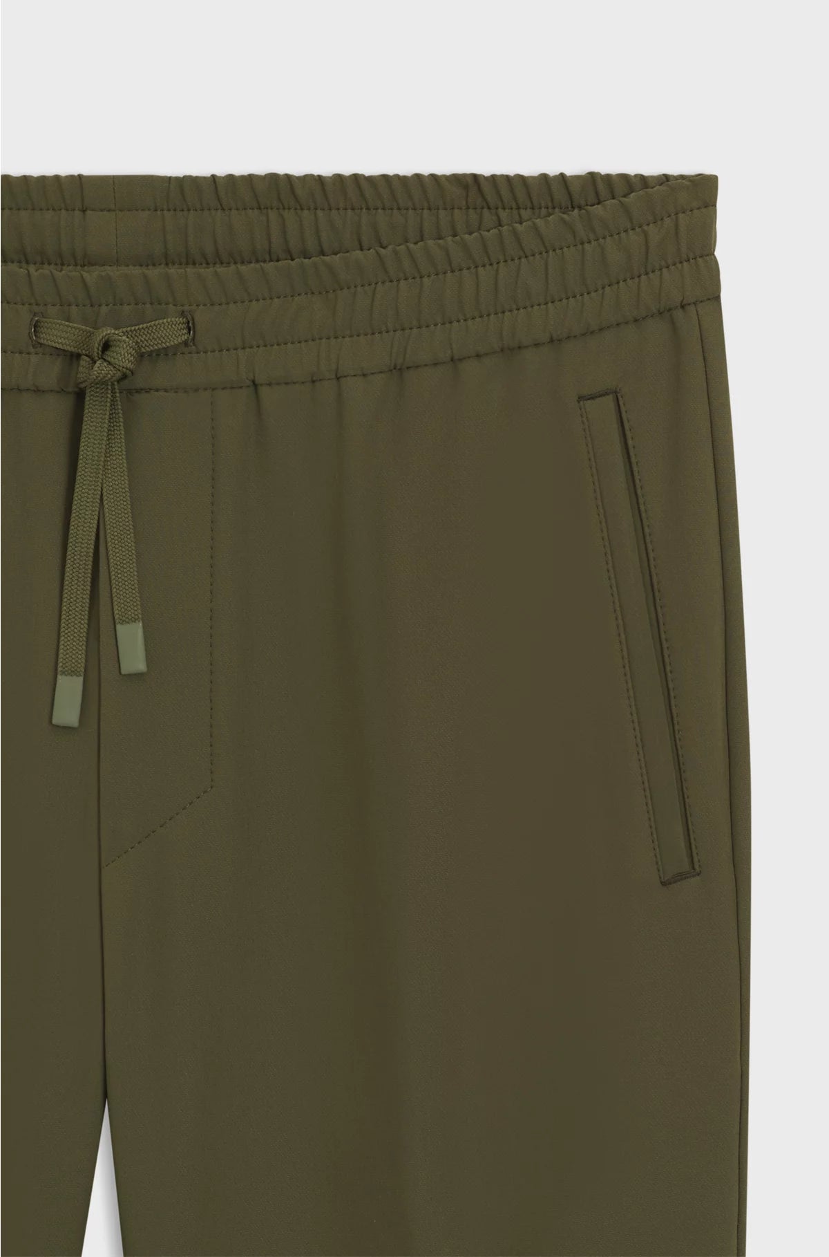 TAPERED-FIT TROUSERS IN WATER-REPELLENT STRETCH FABRIC