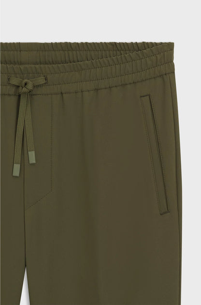 TAPERED-FIT TROUSERS IN WATER-REPELLENT STRETCH FABRIC