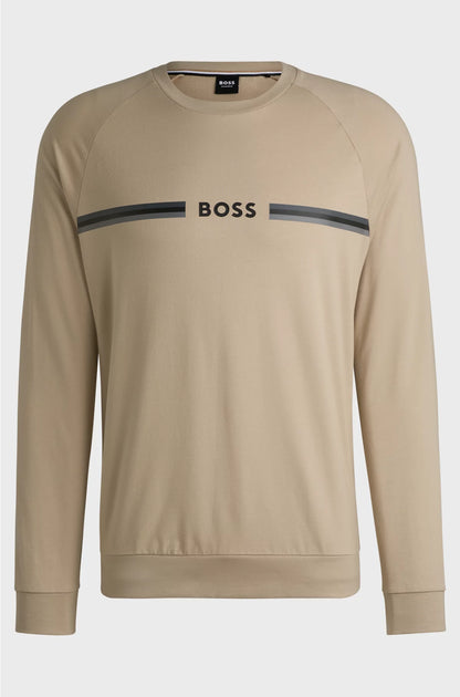 COTTON-TERRY SWEATSHIRT WITH LOGO PRINT