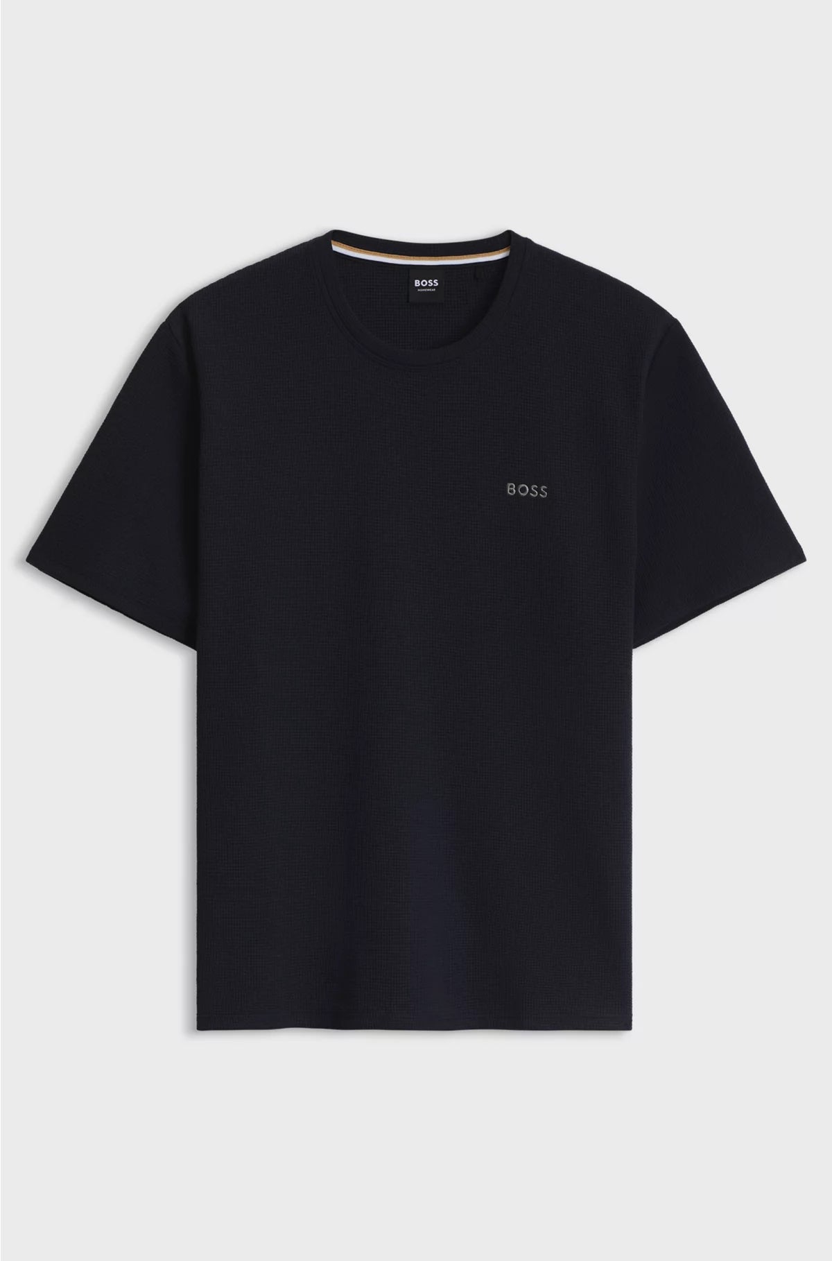 COTTON-BLEND PYJAMA T-SHIRT WITH EMBROIDERED LOGO