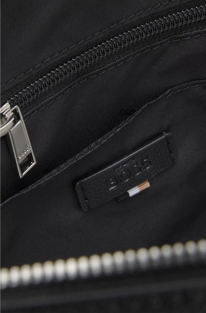DOCUMENT CASE IN GRAINED FAUX LEATHER WITH SIGNATURE TRIMS