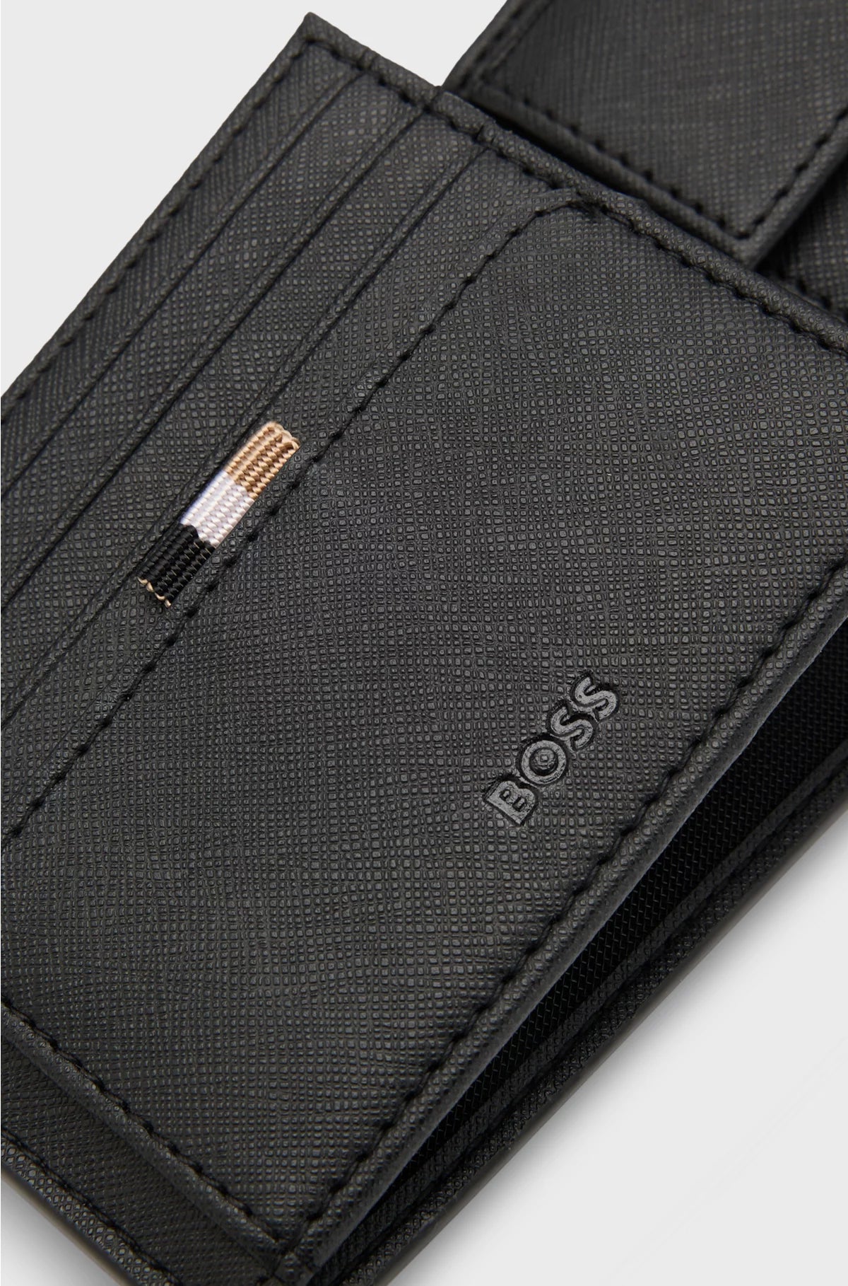 WALLET WITH SILVER-FOIL LOGO PRINT