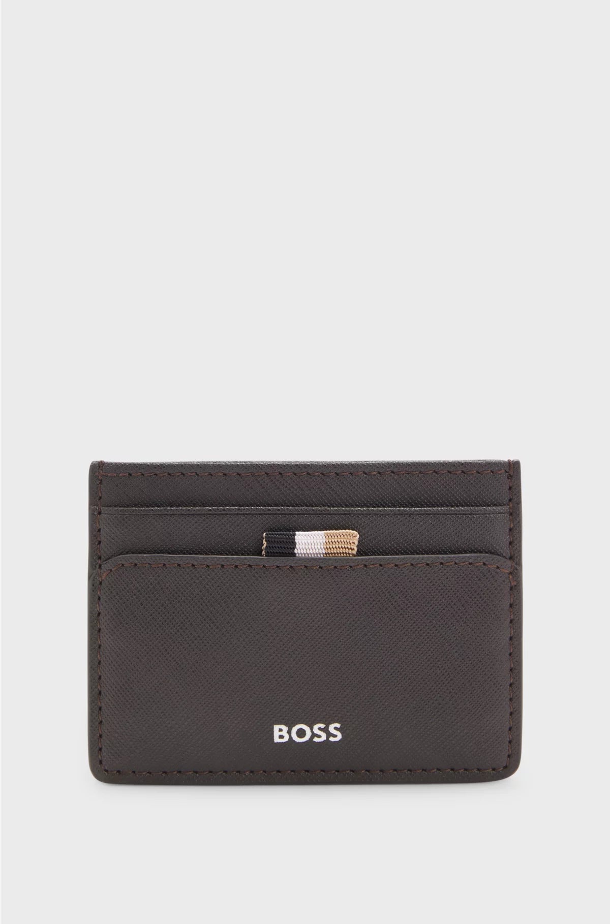 CARD HOLDER WITH FOIL-EMBOSSED LOGO